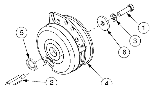 Pto Clutch Diagram and Parts List for GT2544 K015-Before-13A2D7L710 Cub Cadet Lawn Tractor